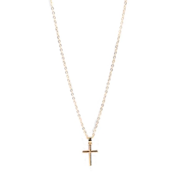 Gorgeous Gold Pendant Cross Choker Necklace - Picture 2 of 4